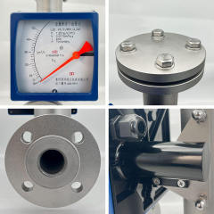 Flange Pointer Remote Transmission Gas Liquid Rotor Stainless Steel Metal Tube Float Flowmeter