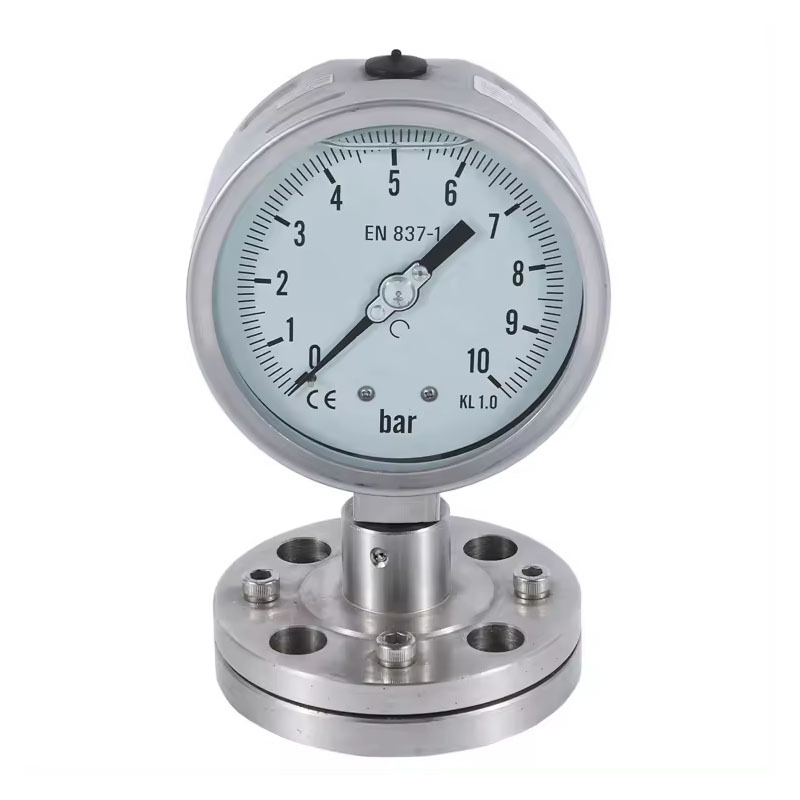 Stainless Steel Diaphragm Pressure Gauge And Liquid Pressure Gauge Manometer