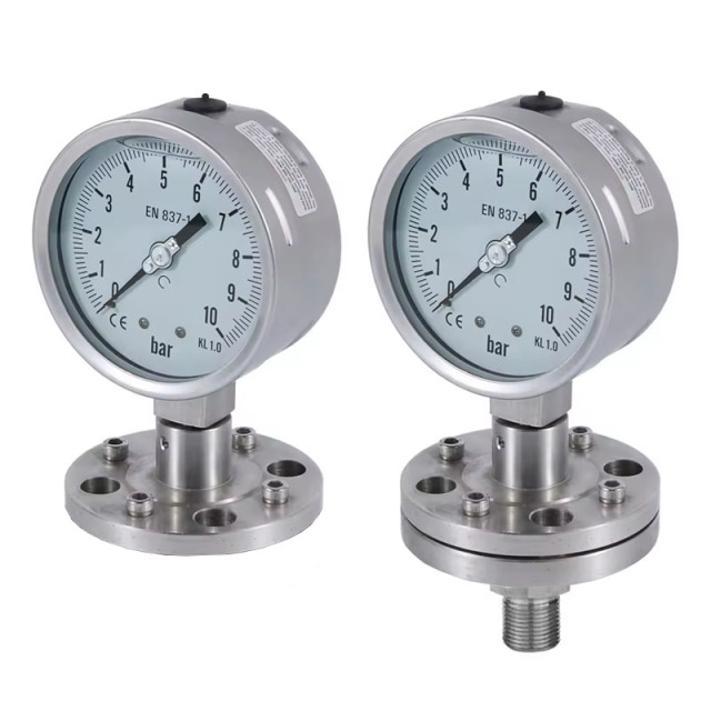 Stainless Steel Diaphragm Pressure Gauge And Liquid Pressure Gauge Manometer