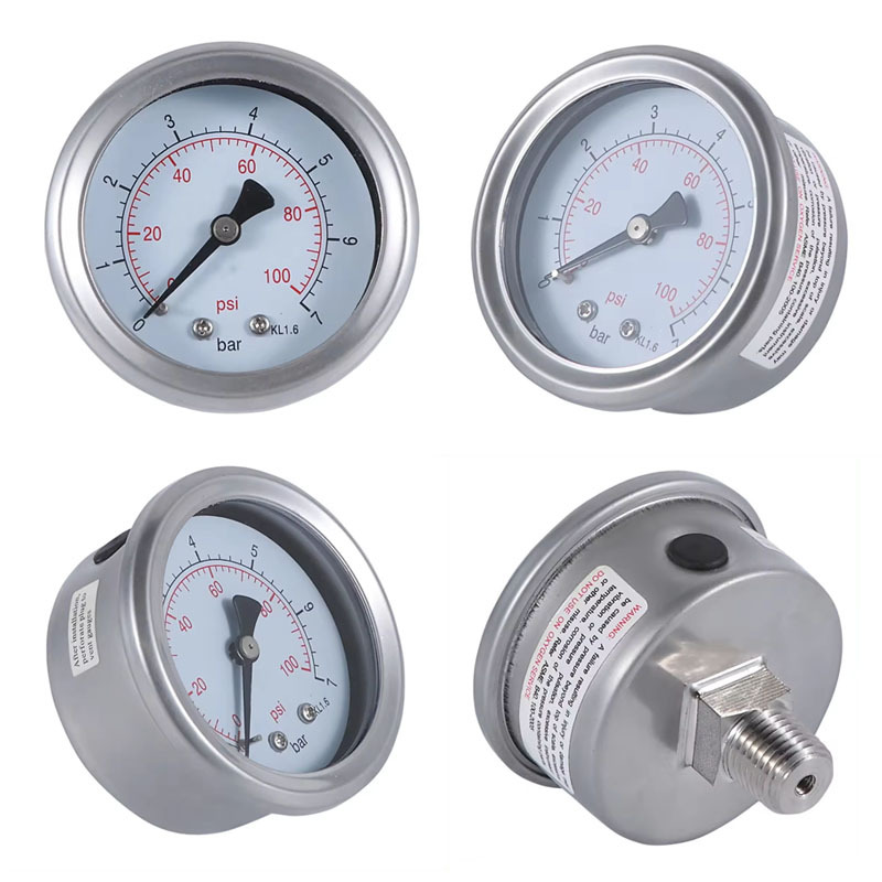 Stainless Steel Oil Free Pressure Gauge Manometer