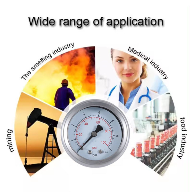 Stainless Steel Oil Free Pressure Gauge Manometer