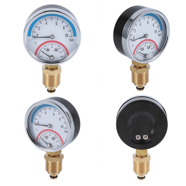 Bimetallic Pressure Gauge And Temperature Pressure Gauge