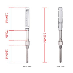 Industrial Glass Marine Thermometer Metal Thermometer