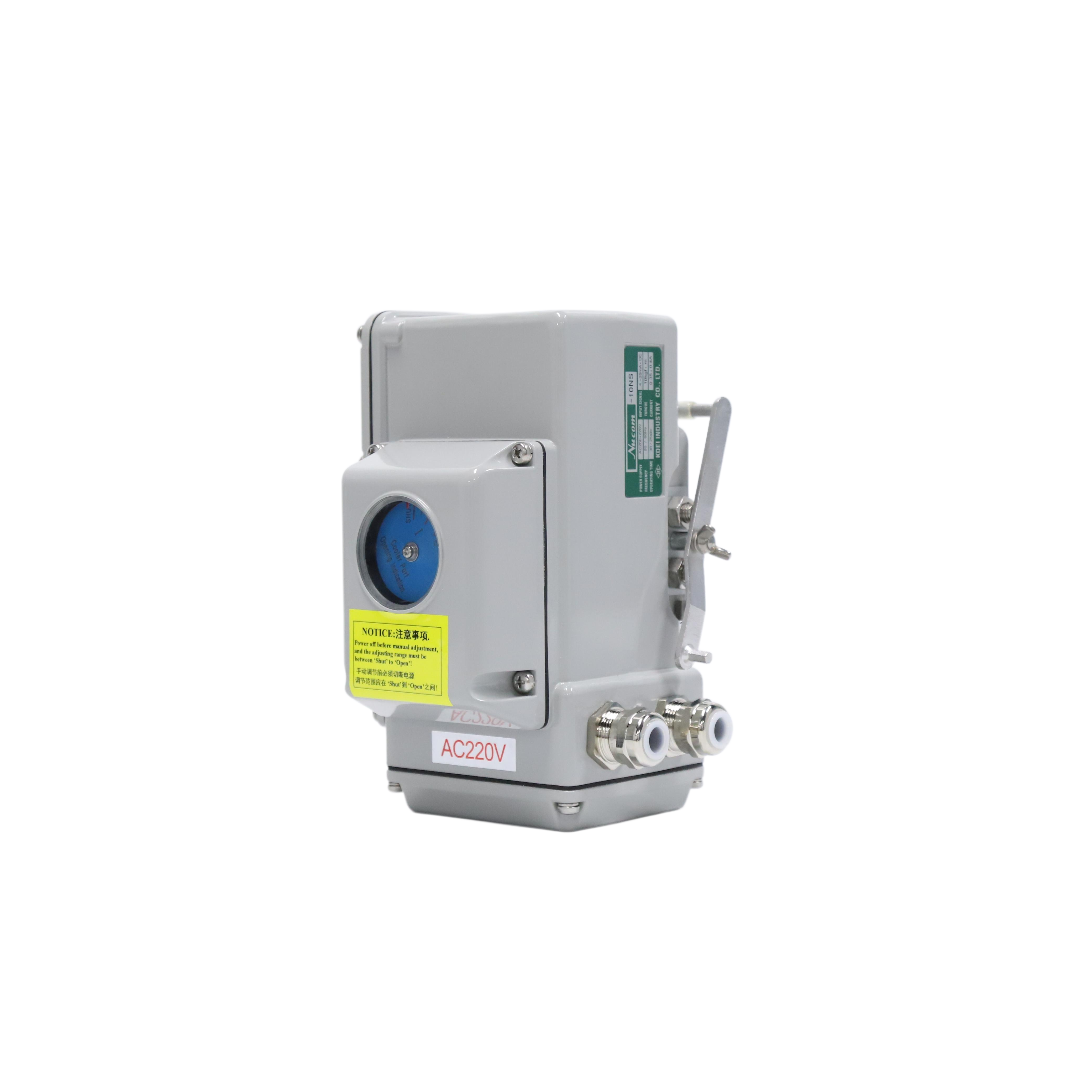 Electric Actuator Connected to the Temperature Control Valve