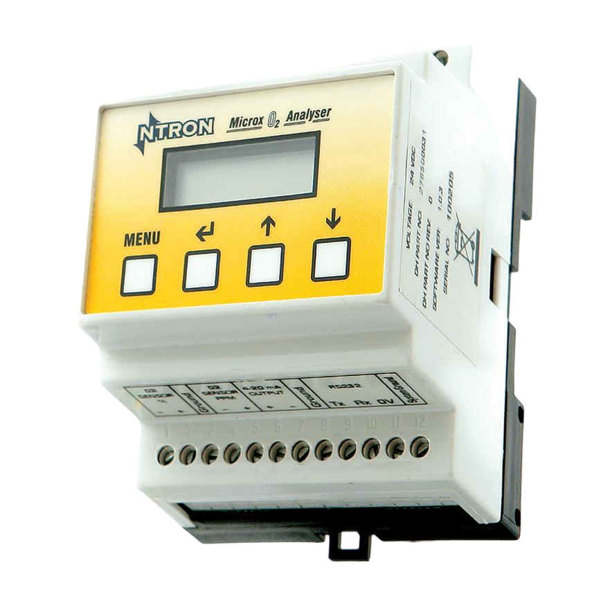 Ntron Microx-211 Zirconia Oxygen Analyzer High Precision Industrial Gas Oxygen Monitoring System