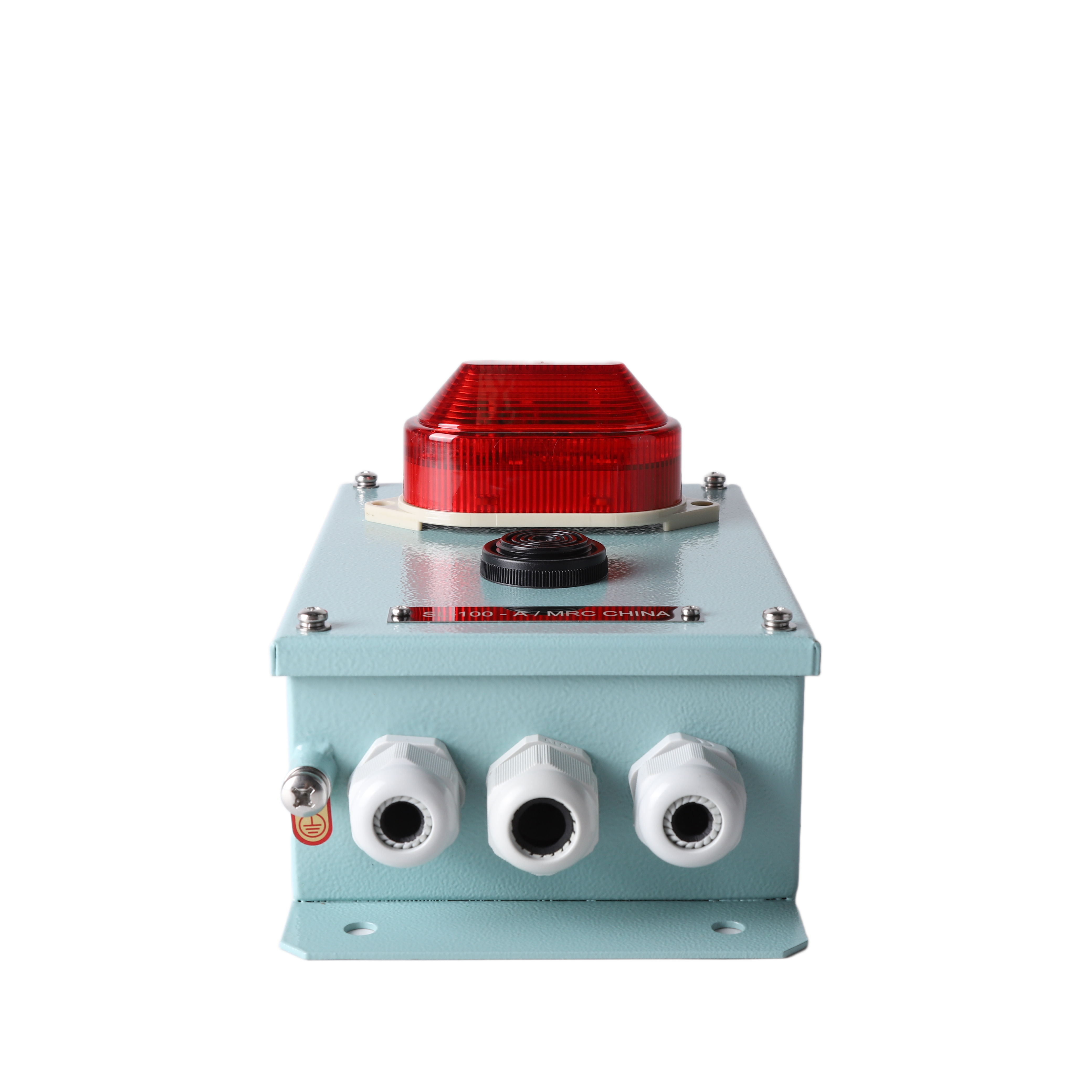 MRC SL-100-A Marine Audible Visual Alarm | IP66 Waterproof LED Strobe Light & Siren for Ship Cabin, Engine Room & Deck Safety Compliance