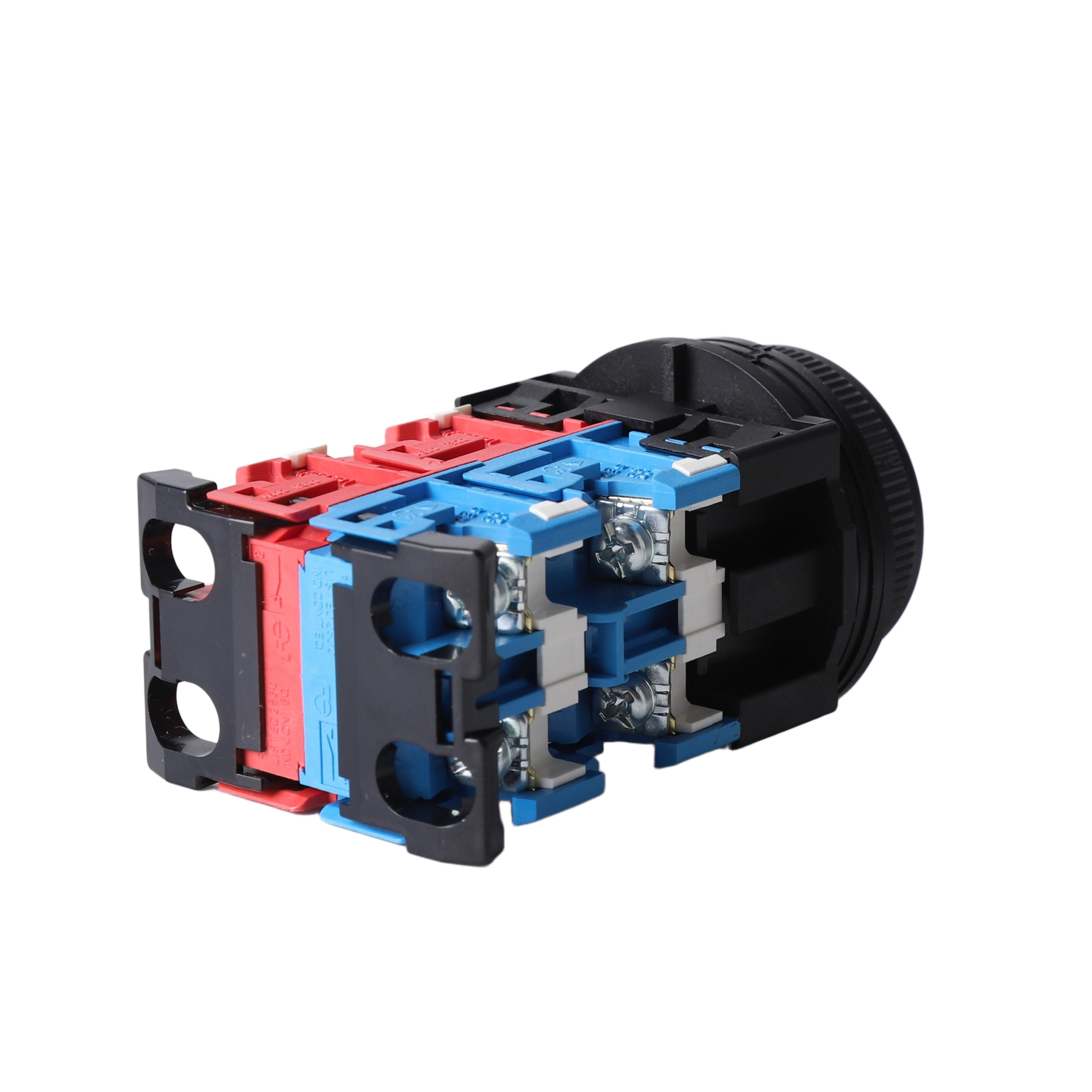 Fuji Electric AR30FOR-22B / AR30FOR-22R Push Button Switch – φ30mm Flush Non-Illuminated Momentary 2NO+2NC