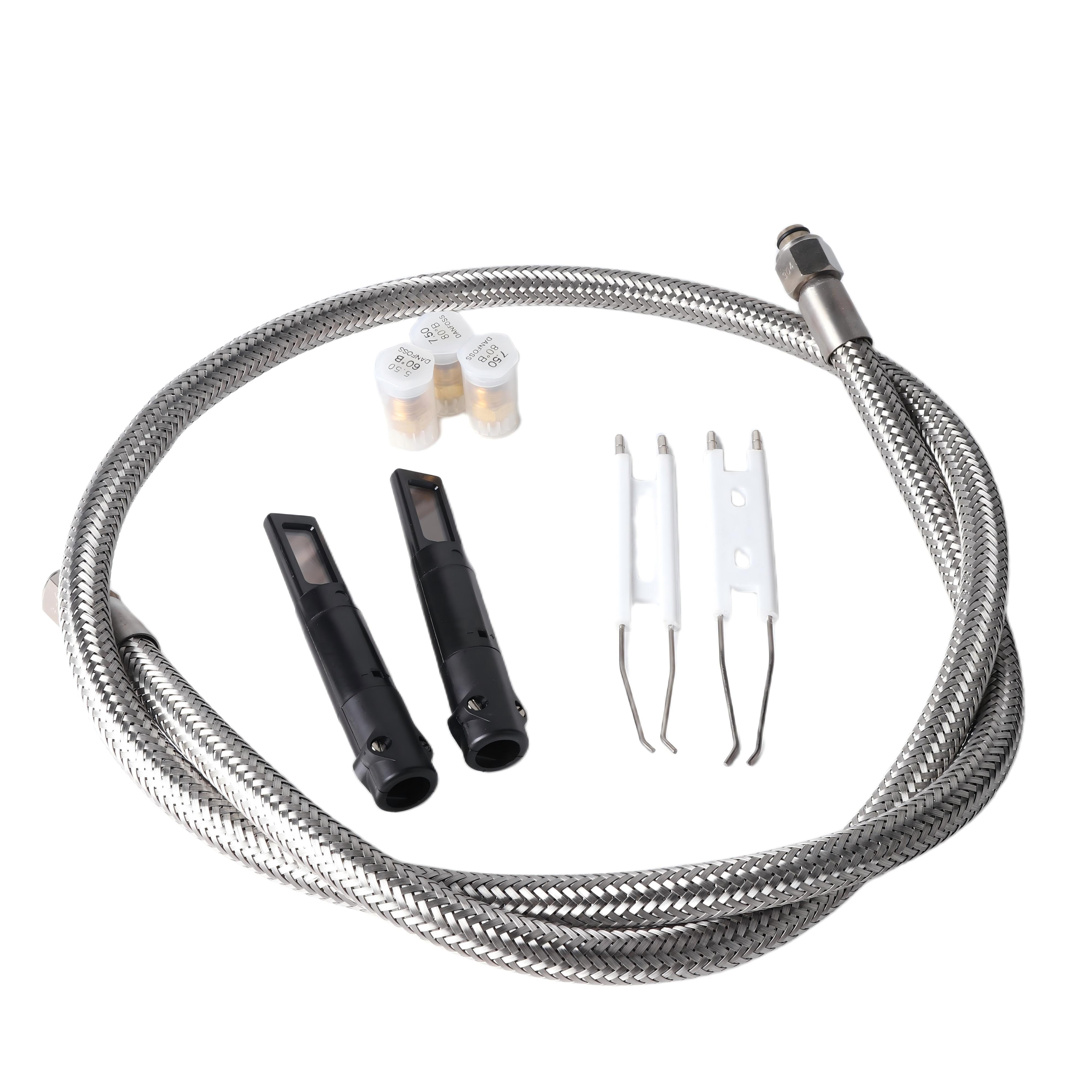Genuine Spare Parts for Oilon RP-130H Oil Burner Greens Auxiliary Boiler | Nozzle 34031077/1068, Ignition Electrode A548E, Photo Cell 36215042, Metal Flexible Oil Hose