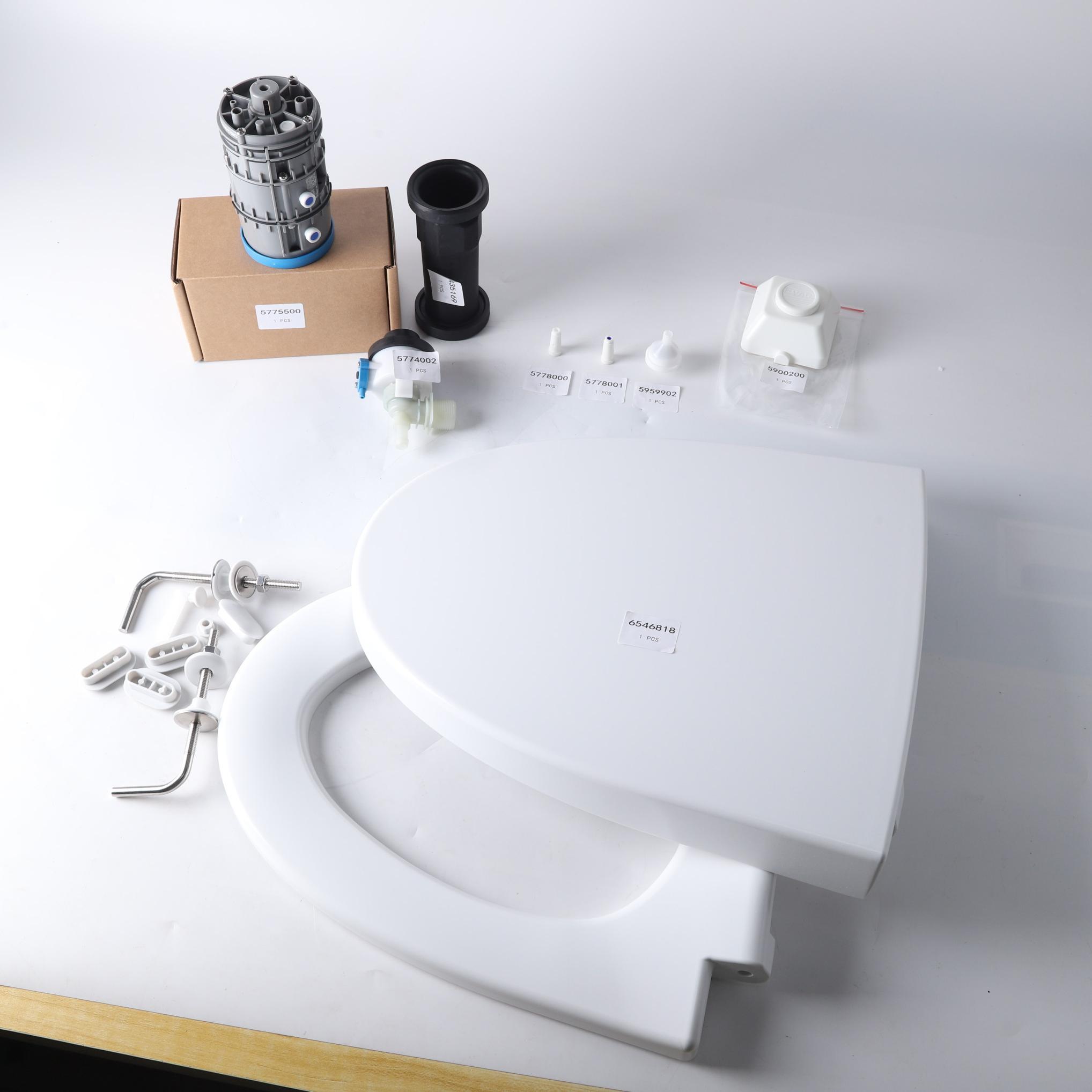 Evac Marine Vacuum Toilet Complete Spare Parts | Toilet Seat, Inlet Valve, Discharge Valve Assembly for Vessel Toilet Repair