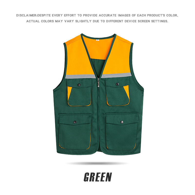G9002B # Reflective 3D Multi Pocket Multi Color Vest