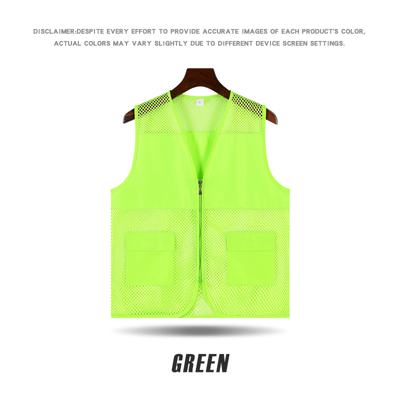 VM022B # New Two Pocket Fishing Net Cloth Vest (Peach+Net)