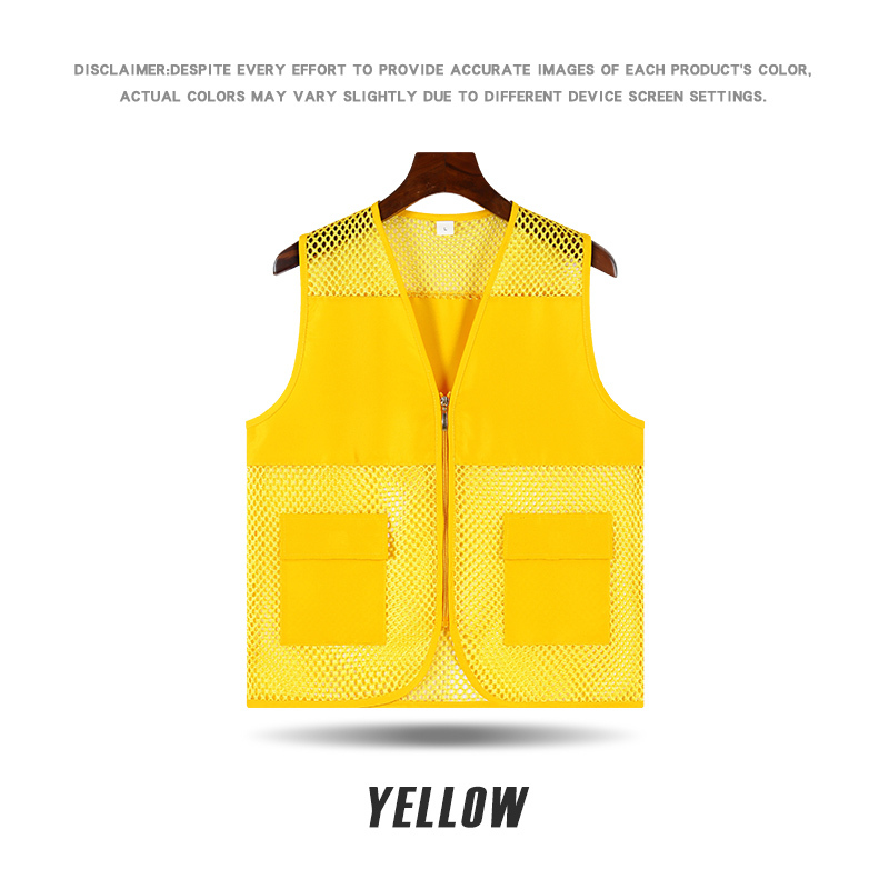VM022B # New Two Pocket Fishing Net Cloth Vest (Peach+Net)