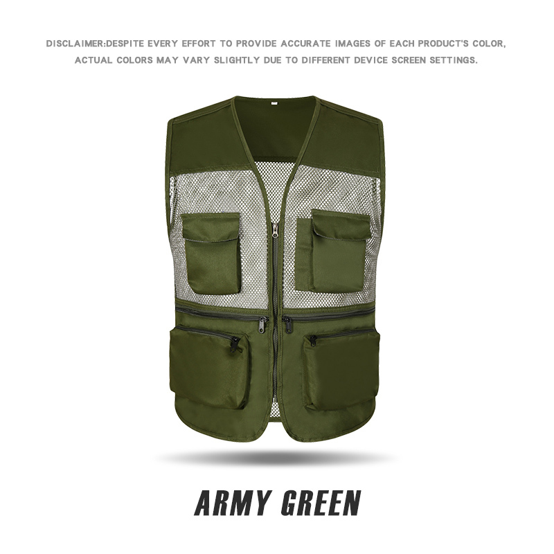 VM027 # Mesh Multi Pocket Multi Pocket Vest New