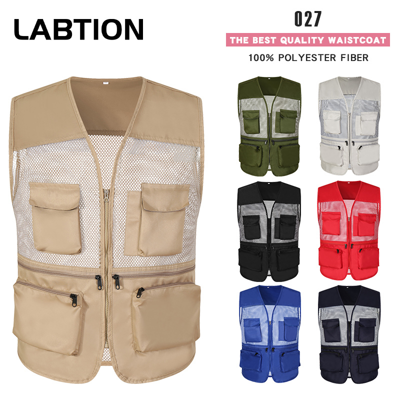 VM027 # Mesh Multi Pocket Multi Pocket Vest New