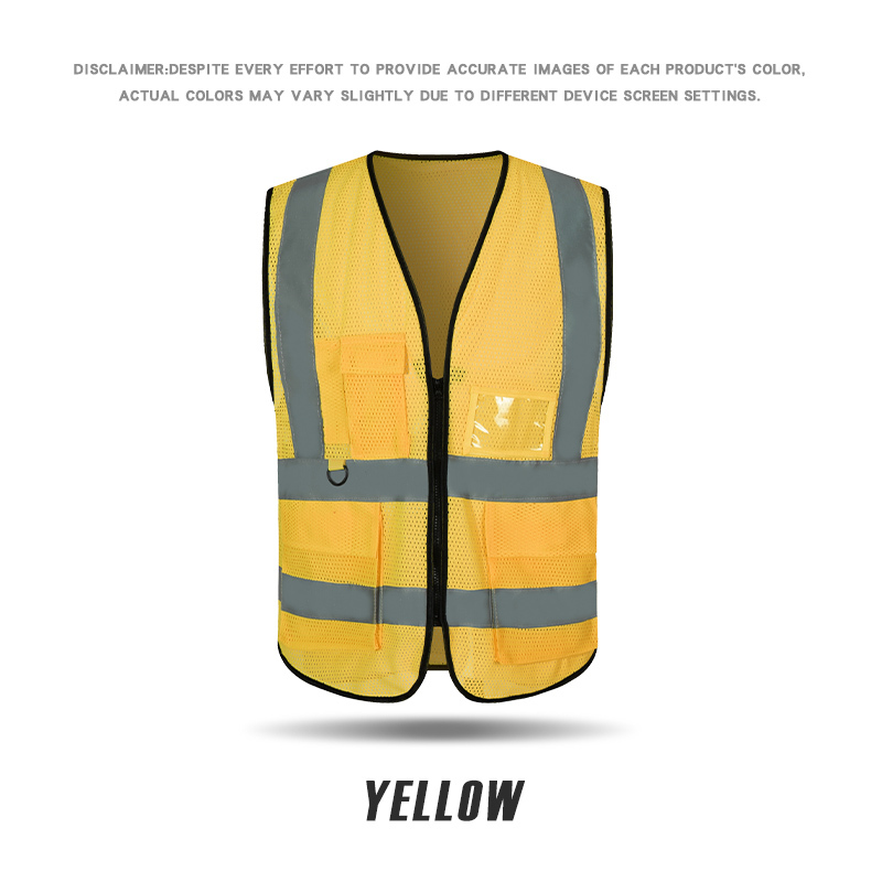 RF018B # Peach shaped mesh dovetail reflective vest with loop