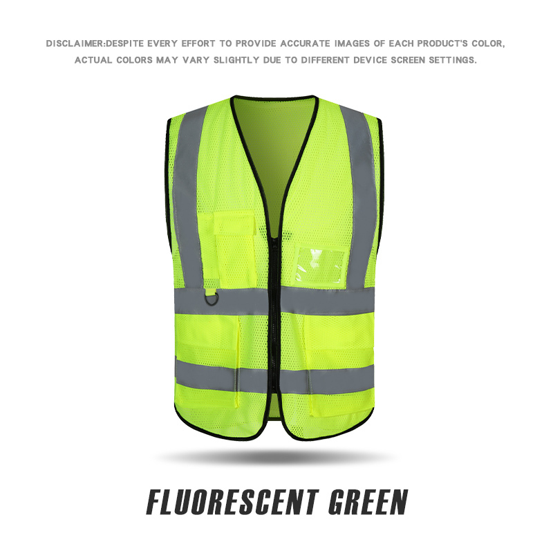 RF018B # Peach shaped mesh dovetail reflective vest with loop