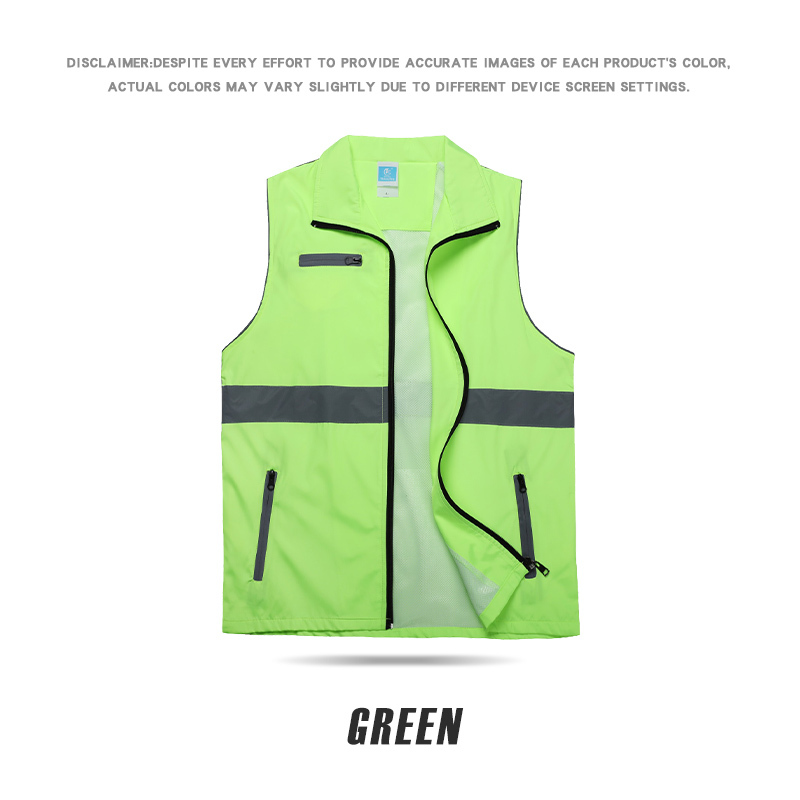 TS101 # Composite trendy reflective vest composite belt mesh material