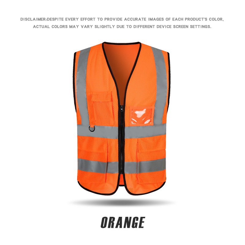 RF018B # Peach shaped mesh dovetail reflective vest with loop