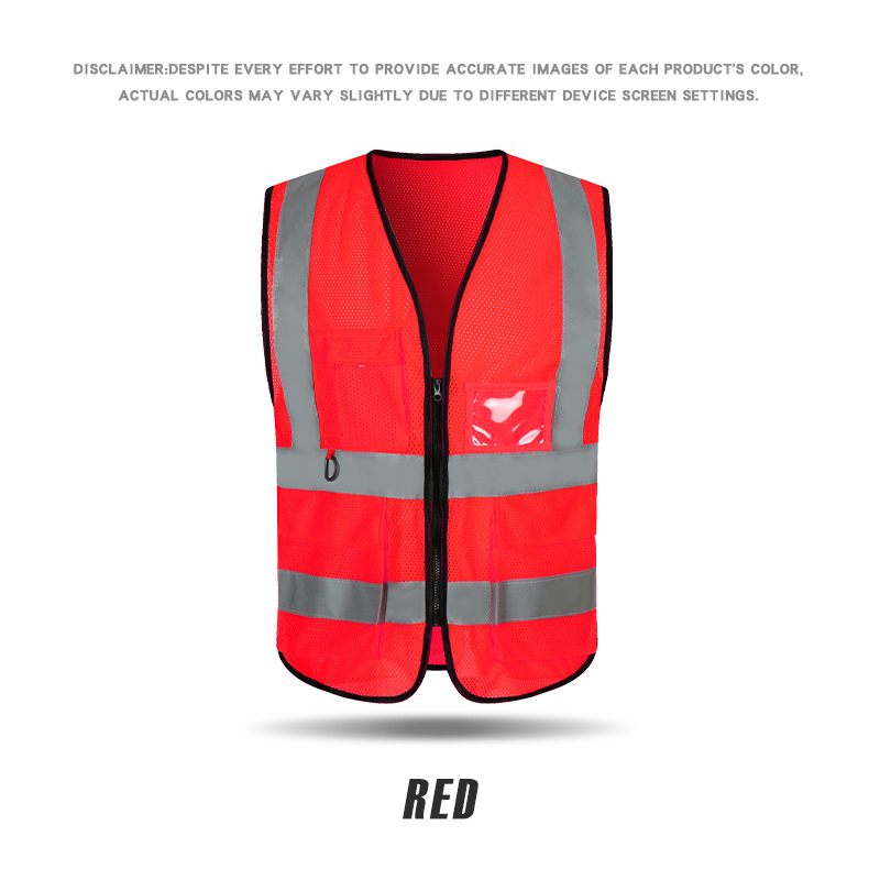 RF018B # Peach shaped mesh dovetail reflective vest with loop