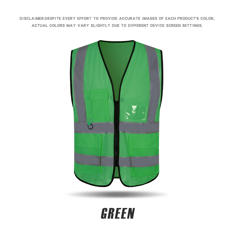 RF018B # Peach shaped mesh dovetail reflective vest with loop