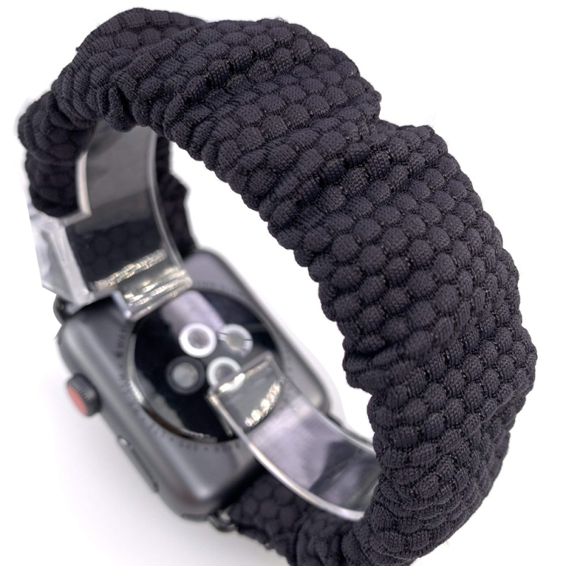Hexagon Athletic Watch Bands Scrunchy Space Gray Watch Straps for iWatch Series 5 4 3 2 1