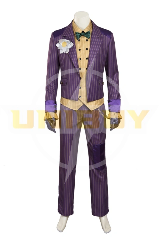 Batman Arkham Asylum Joker Cosplay Costume Suit