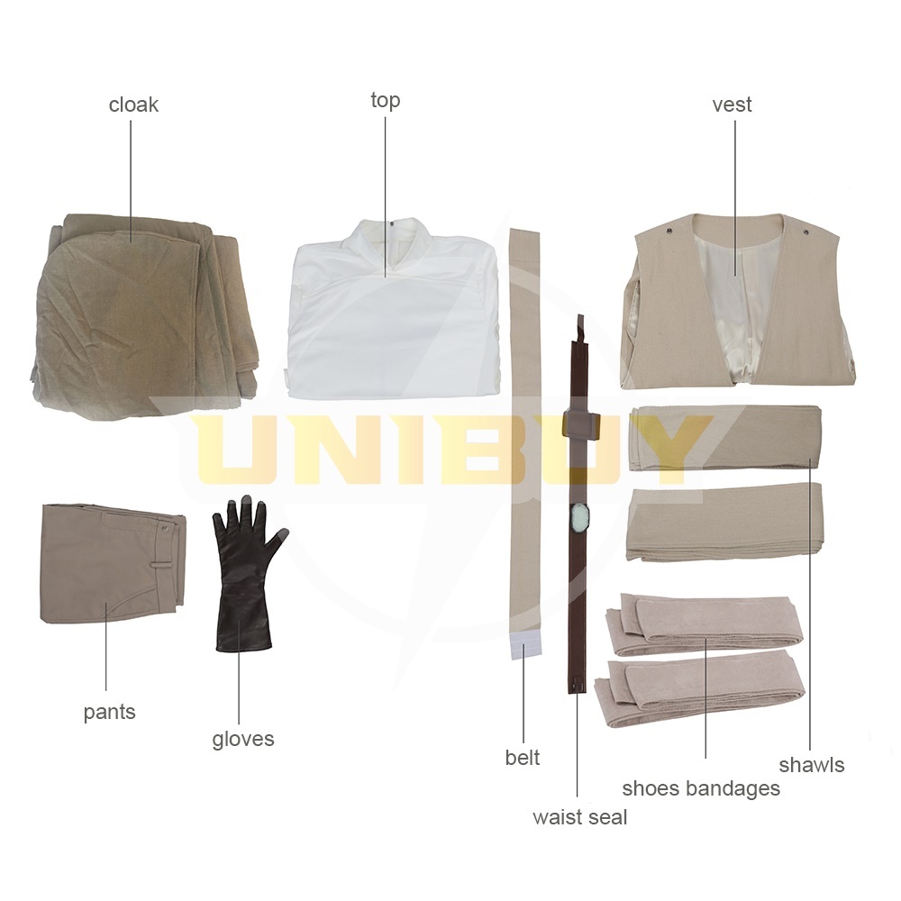 Star Wars 8 Luke Skywalker Costume Cosplay Suit