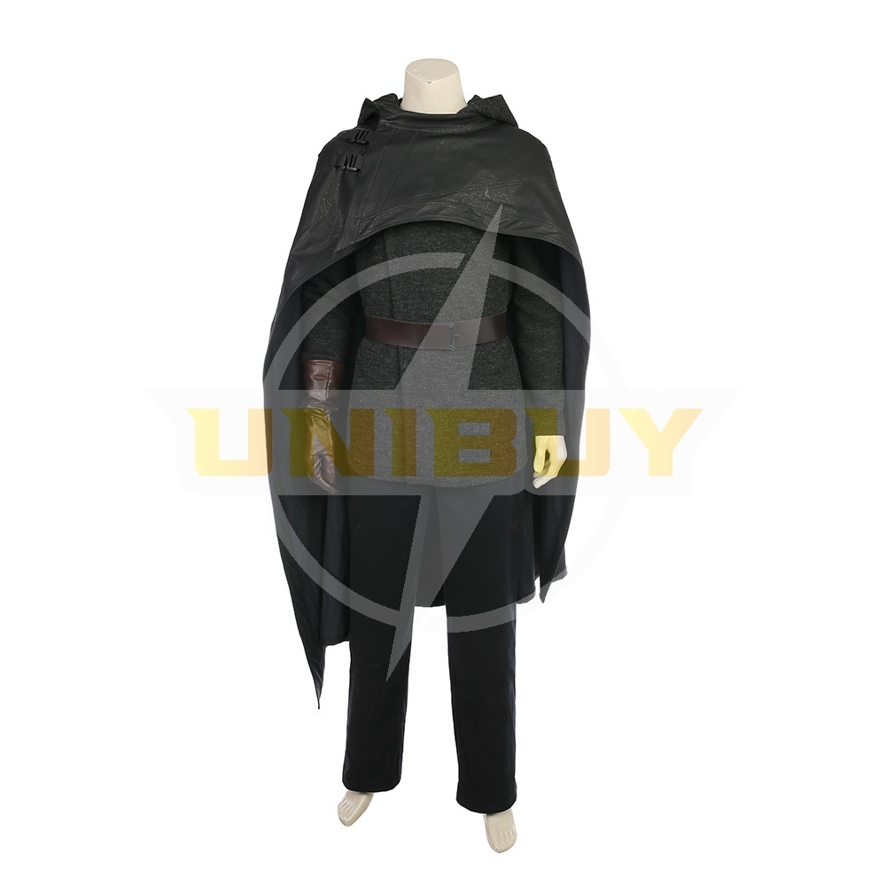 Star Wars 8 Luke Skywalker Costume Cosplay Black Suit