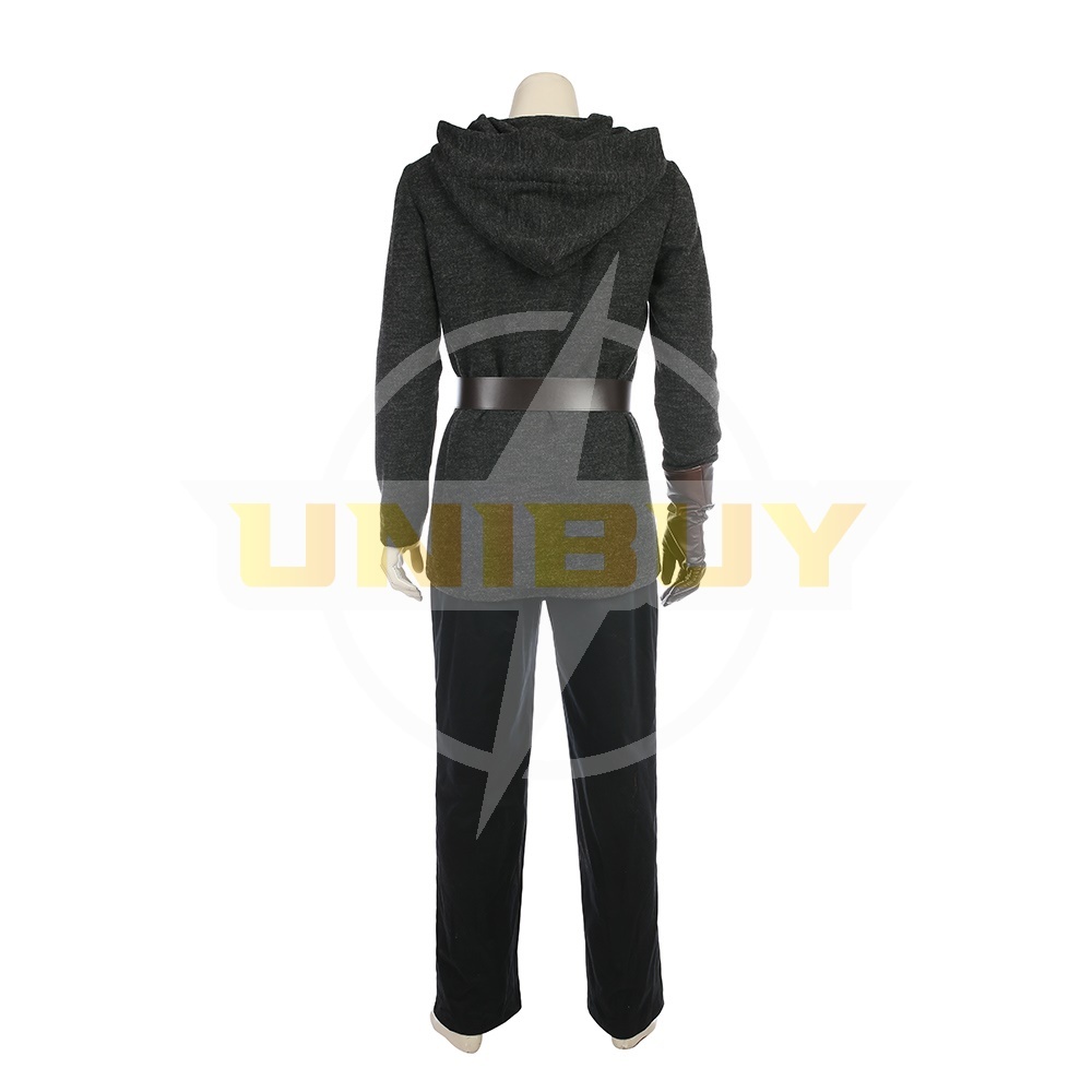 Star Wars 8 Luke Skywalker Costume Cosplay Black Suit