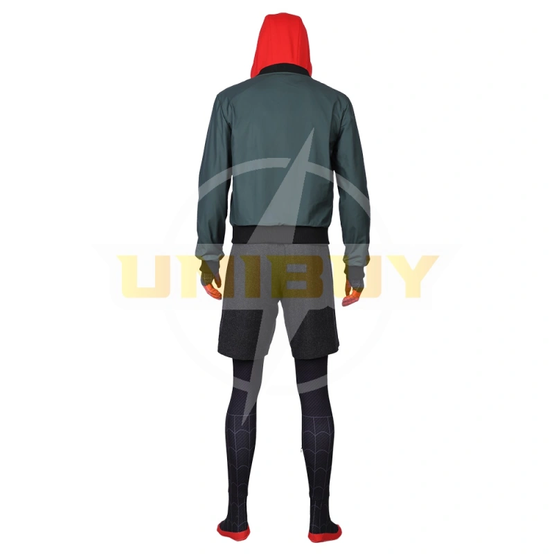 Spider Man: Into the Spider Verse Miles Morales Costume Cosplay Suit With Jacket Unibuy