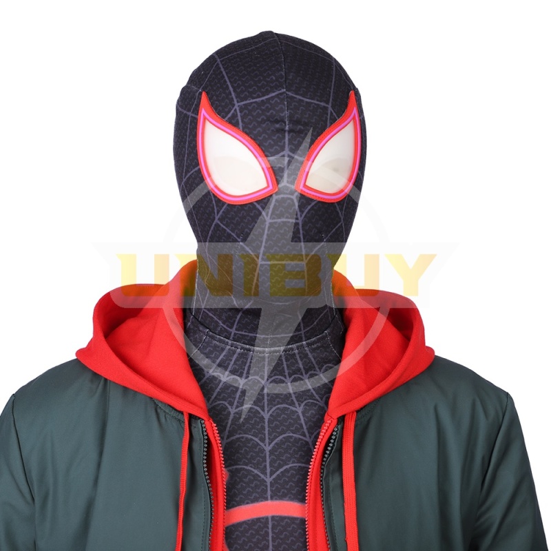 Spider Man: Into the Spider Verse Miles Morales Costume Cosplay Suit With Jacket Unibuy