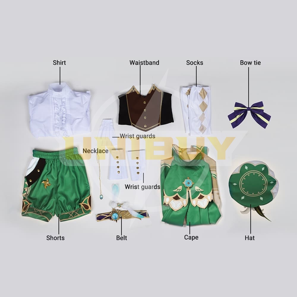 Genshin Impact Venti Costume Cosplay Suit Unibuy