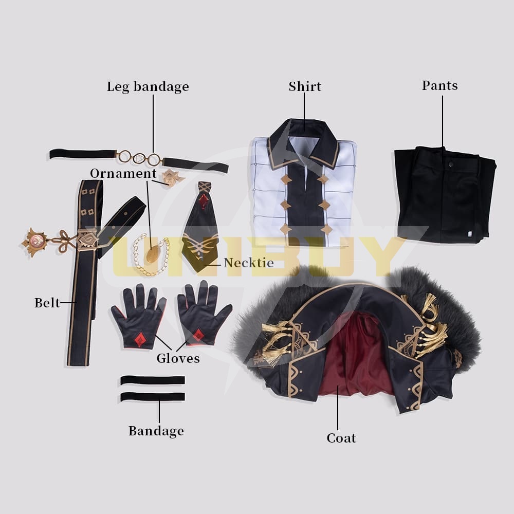 Genshin Impact Diluc Costume Cosplay Suit Unibuy