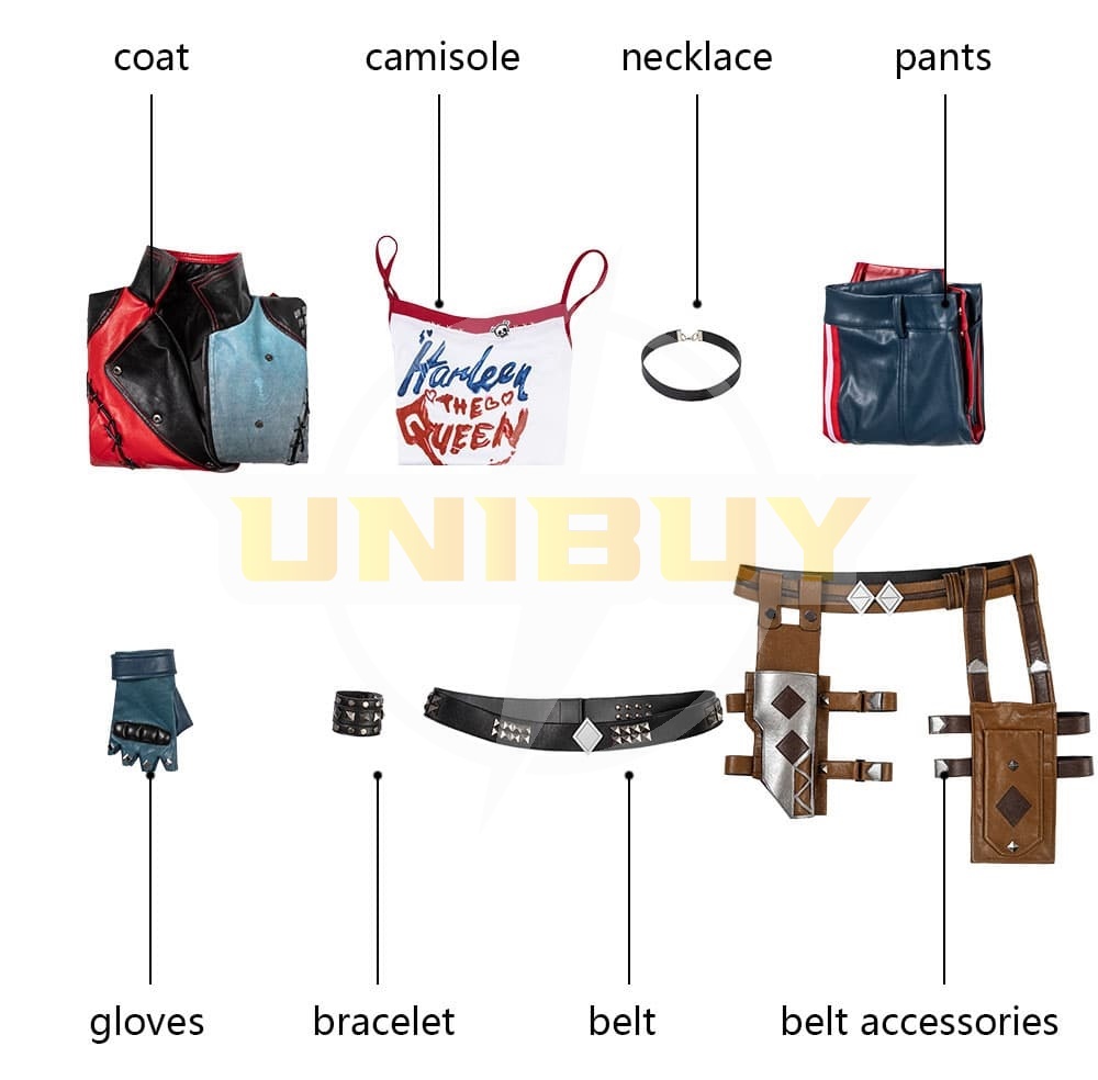 Harley Quinn Costume Cosplay Suit Suicide Squad: Kill the Justice League Ver 1 Unibuy