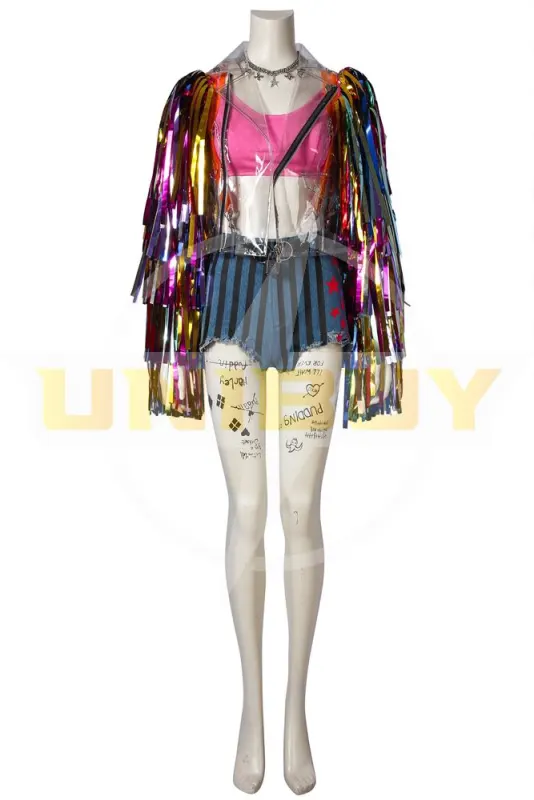 Harley Quinn Costume Cosplay Suit With Jacket Birds of Prey Unibuy