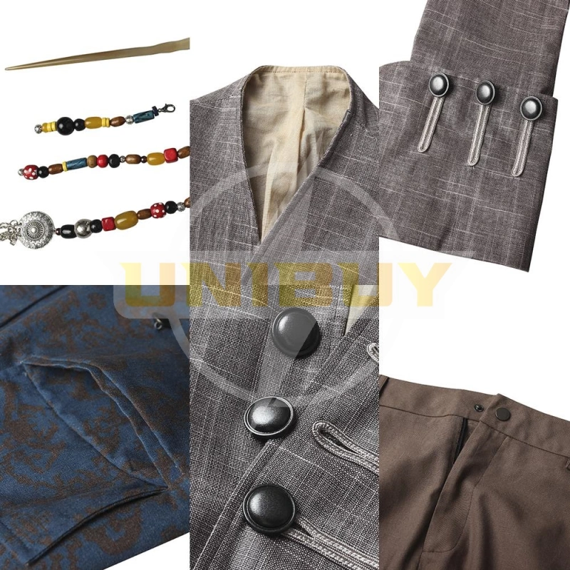 Captain Jack Sparrow Costume Cosplay Suit Pirates of the Caribbean Dead Men Tell No Tales Unibuy