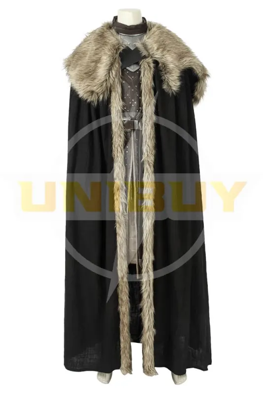 Game of Thrones Season 8 Jon Snow Cosplay Costume with Cloak Version 2 Unibuy