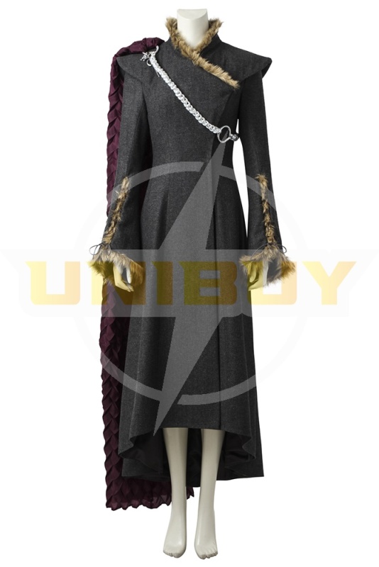Game of Thrones Season 7 Daenerys Targaryen Costume Cosplay Dress With Cloak Ver 1 Unibuy