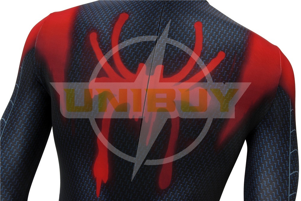 Miles Morales Costume Cosplay Suit Spider-Man Into the Spider-Verse Jacket Outfit Version 1 Unibuy