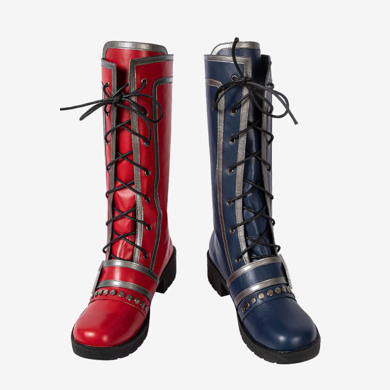 Harley Quinn Cosplay Shoes Women Boots Suicide Squad: Kill the Justice League Ver 1 Unibuy