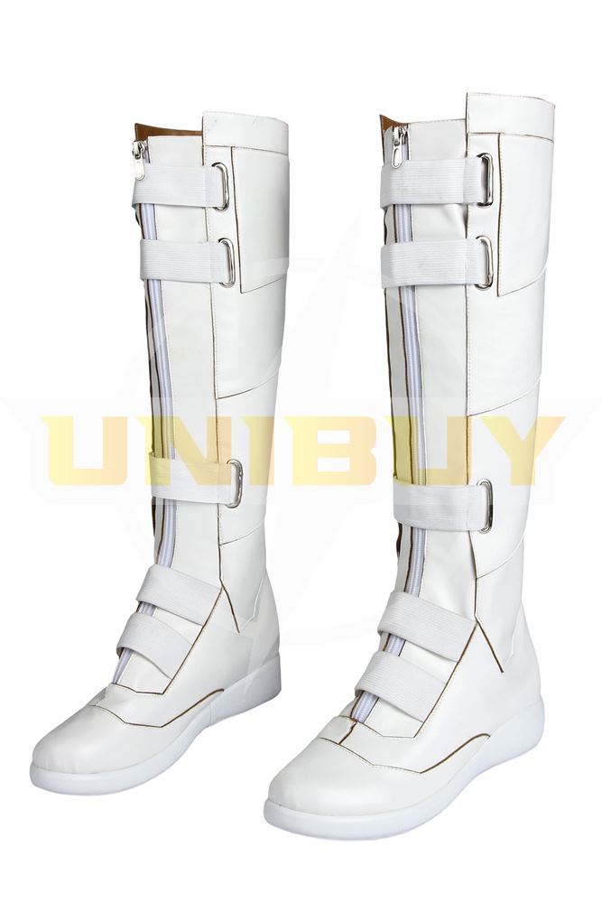 Black Widow Cosplay Shoes Women Boots Natasha Romanoff White Ver 1 Unibuy