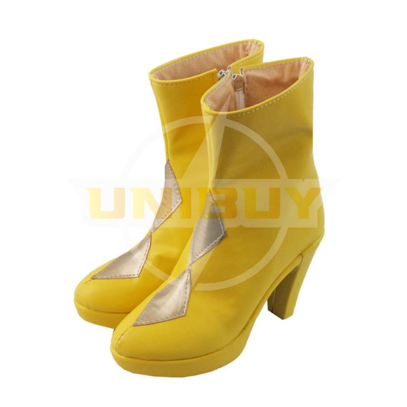 Harley Quinn Shoes Cosplay Yellow Boots Birds of Prey Ver 2 Unibuy