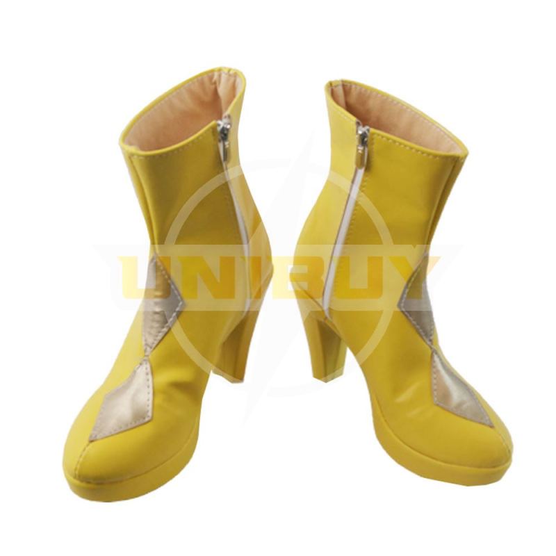 Harley Quinn Shoes Cosplay Yellow Boots Birds of Prey Ver 2 Unibuy