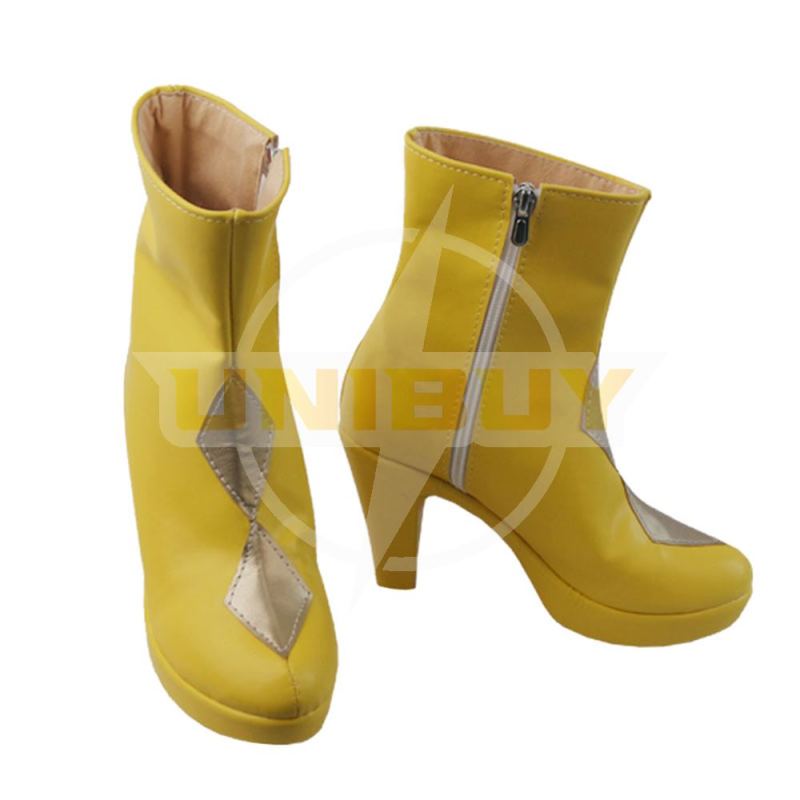 Harley Quinn Shoes Cosplay Yellow Boots Birds of Prey Ver 2 Unibuy