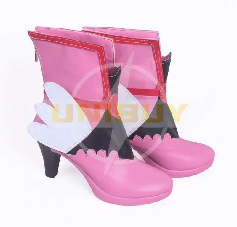 Overwatch OW DVA Skin Song Hana Lolita Pink Magic Girl Cosplay Shoes Women Boots Unibuy
