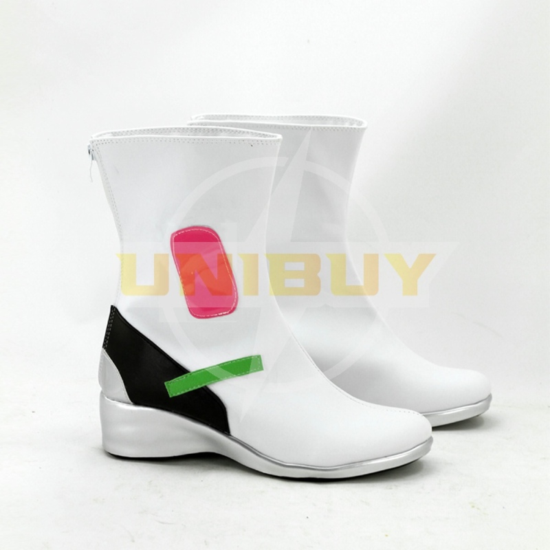 Webpage Game OW Overwatch D.VA Cosplay Shoes White Boots Flat Heel Women Boots Unibuy