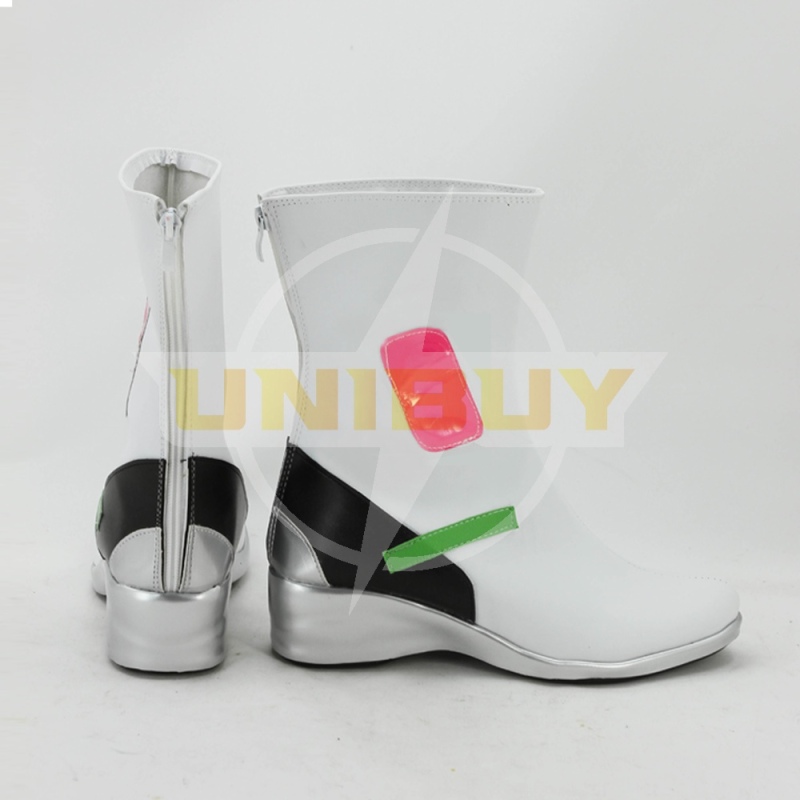 Webpage Game OW Overwatch D.VA Cosplay Shoes White Boots Flat Heel Women Boots Unibuy