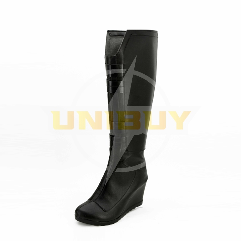 Captain America :Civi War Black Widow Cosplay Shoes Black Long Women Boots Unibuy