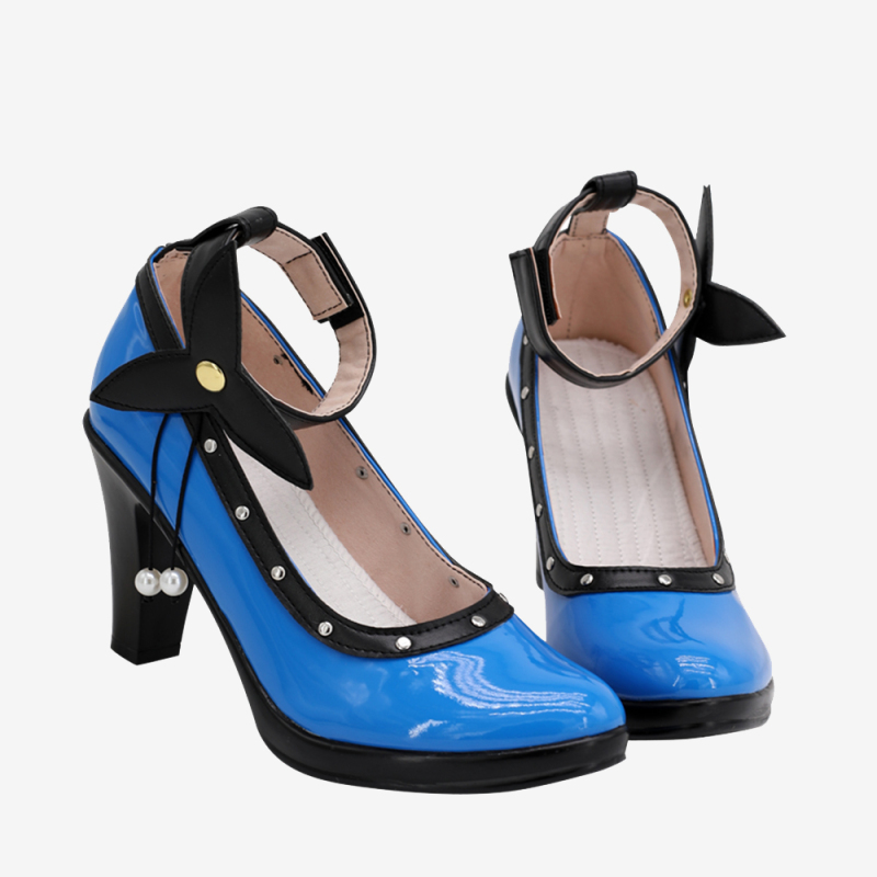 Final Fantasy VII Remake Tifa's Mature Blue Dress Shoes Cosplay Boots Unibuy