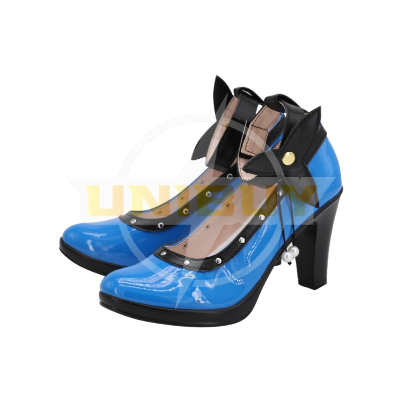 Final Fantasy VII Remake Tifa's Mature Blue Dress Shoes Cosplay Boots Unibuy